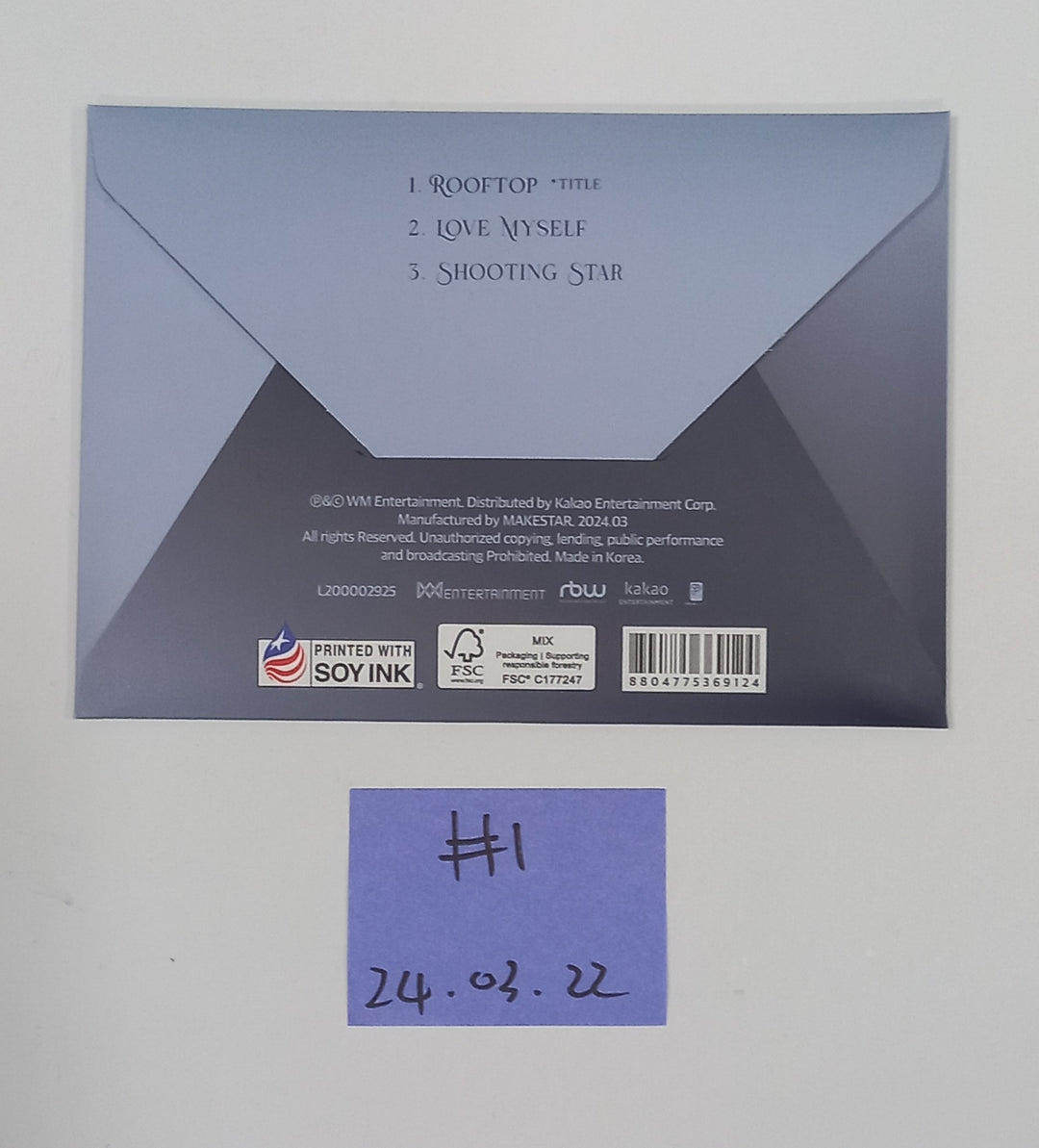 Yooa (Of Oh My girl) "Borderline" - Hand Autographed(Signed) Promo Album [24.3.22] - HALLYUSUPERSTORE