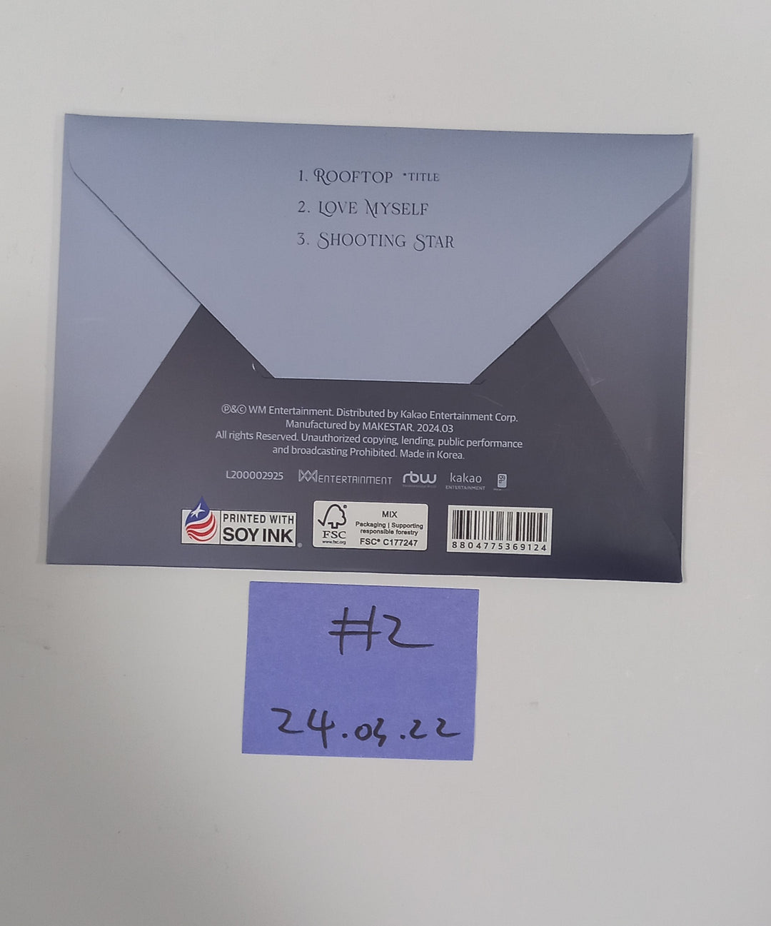 Yooa (Of Oh My girl) "Borderline" - Hand Autographed(Signed) Promo Album [24.3.22] - HALLYUSUPERSTORE
