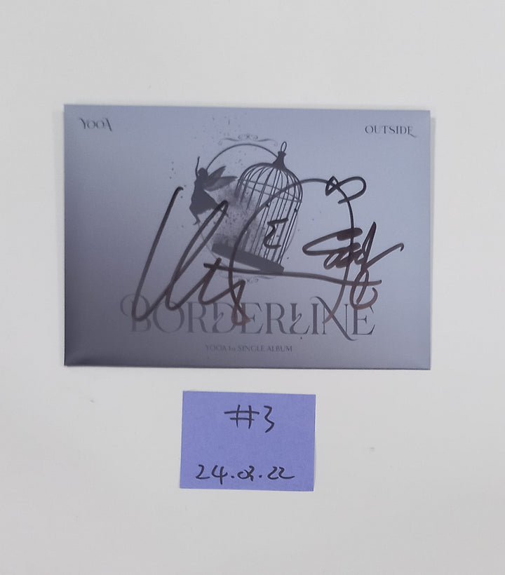 Yooa (Of Oh My girl) "Borderline" - Hand Autographed(Signed) Promo Album [24.3.22] - HALLYUSUPERSTORE