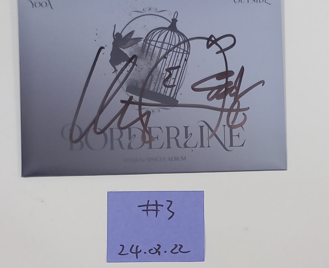Yooa (Of Oh My girl) "Borderline" - Hand Autographed(Signed) Promo Album [24.3.22] - HALLYUSUPERSTORE