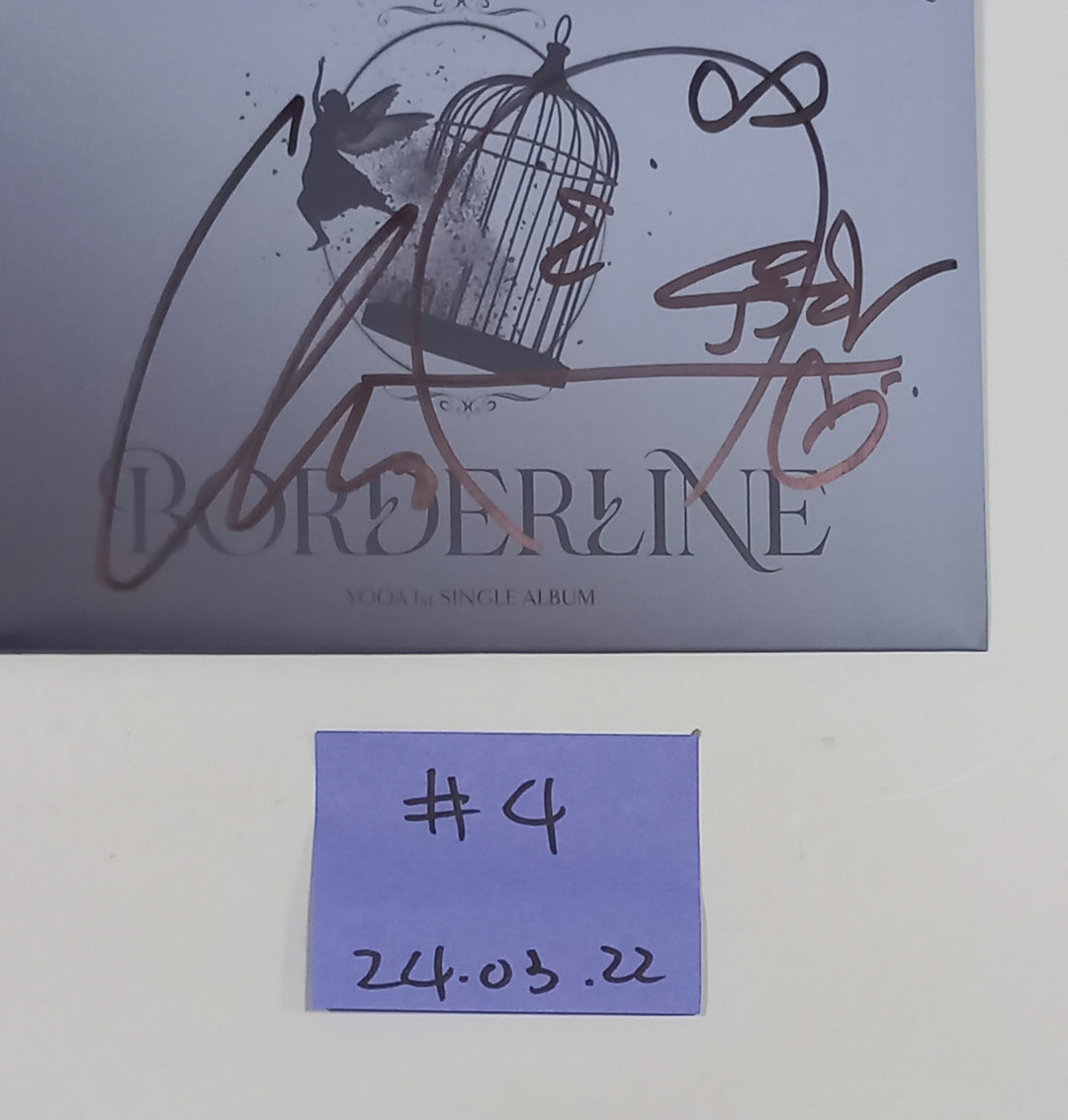 Yooa (Of Oh My girl) "Borderline" - Hand Autographed(Signed) Promo Album [24.3.22] - HALLYUSUPERSTORE