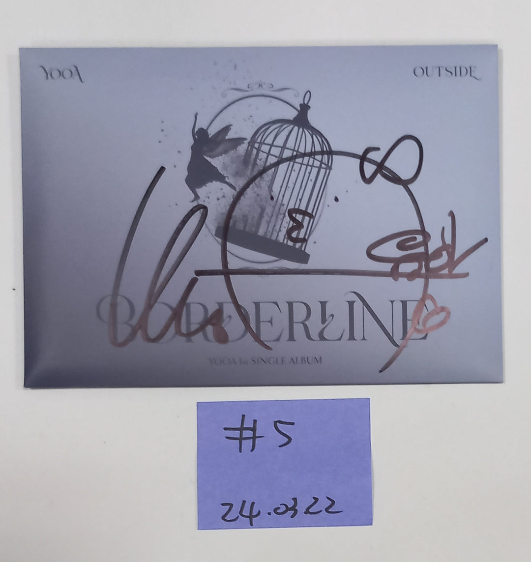 Yooa (Of Oh My girl) "Borderline" - Hand Autographed(Signed) Promo Album [24.3.22] - HALLYUSUPERSTORE