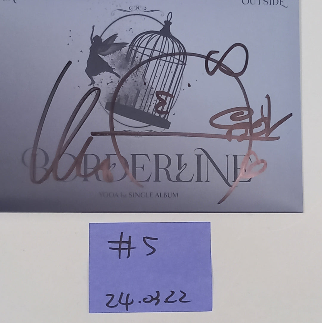Yooa (Of Oh My girl) "Borderline" - Hand Autographed(Signed) Promo Album [24.3.22] - HALLYUSUPERSTORE