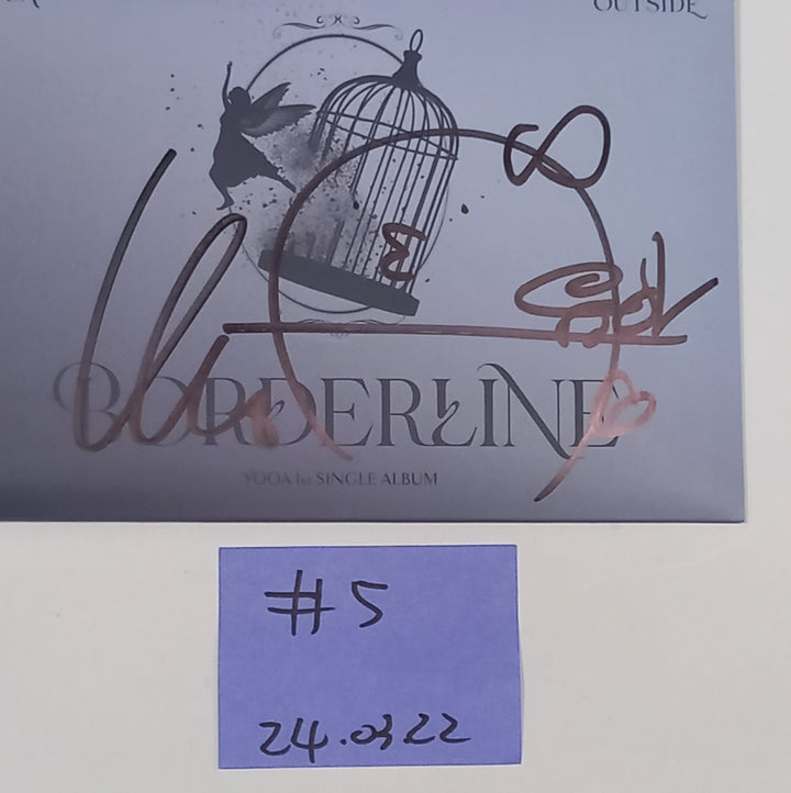 Yooa (Of Oh My girl) "Borderline" - Hand Autographed(Signed) Promo Album [24.3.22] - HALLYUSUPERSTORE