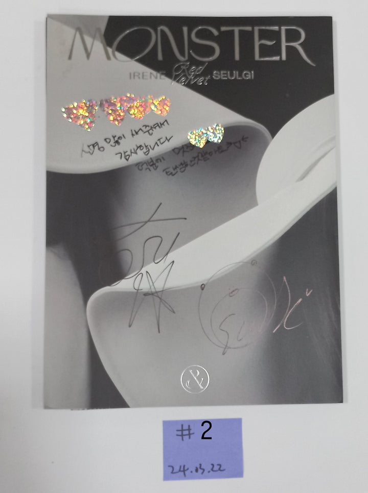 IRENE &amp; SEULGI (Of Red Velvet) - Hand Autographed(Signed) Promo Album [24.3.22] - HALLYUSUPERSTORE