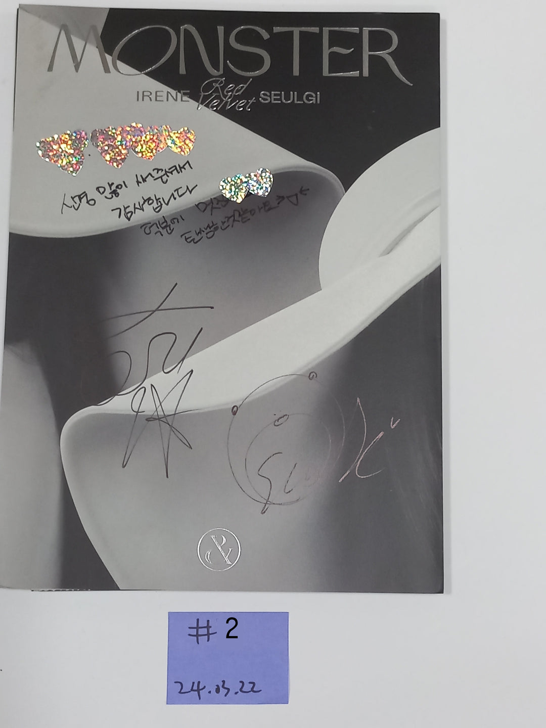 IRENE &amp; SEULGI (Of Red Velvet) - Hand Autographed(Signed) Promo Album [24.3.22] - HALLYUSUPERSTORE
