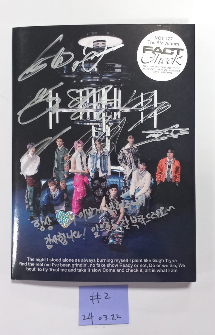 Nct, Nct 127, Nct Dream, WayV - Hand Autographed(Signed) Promo Album [24.3.22] - HALLYUSUPERSTORE