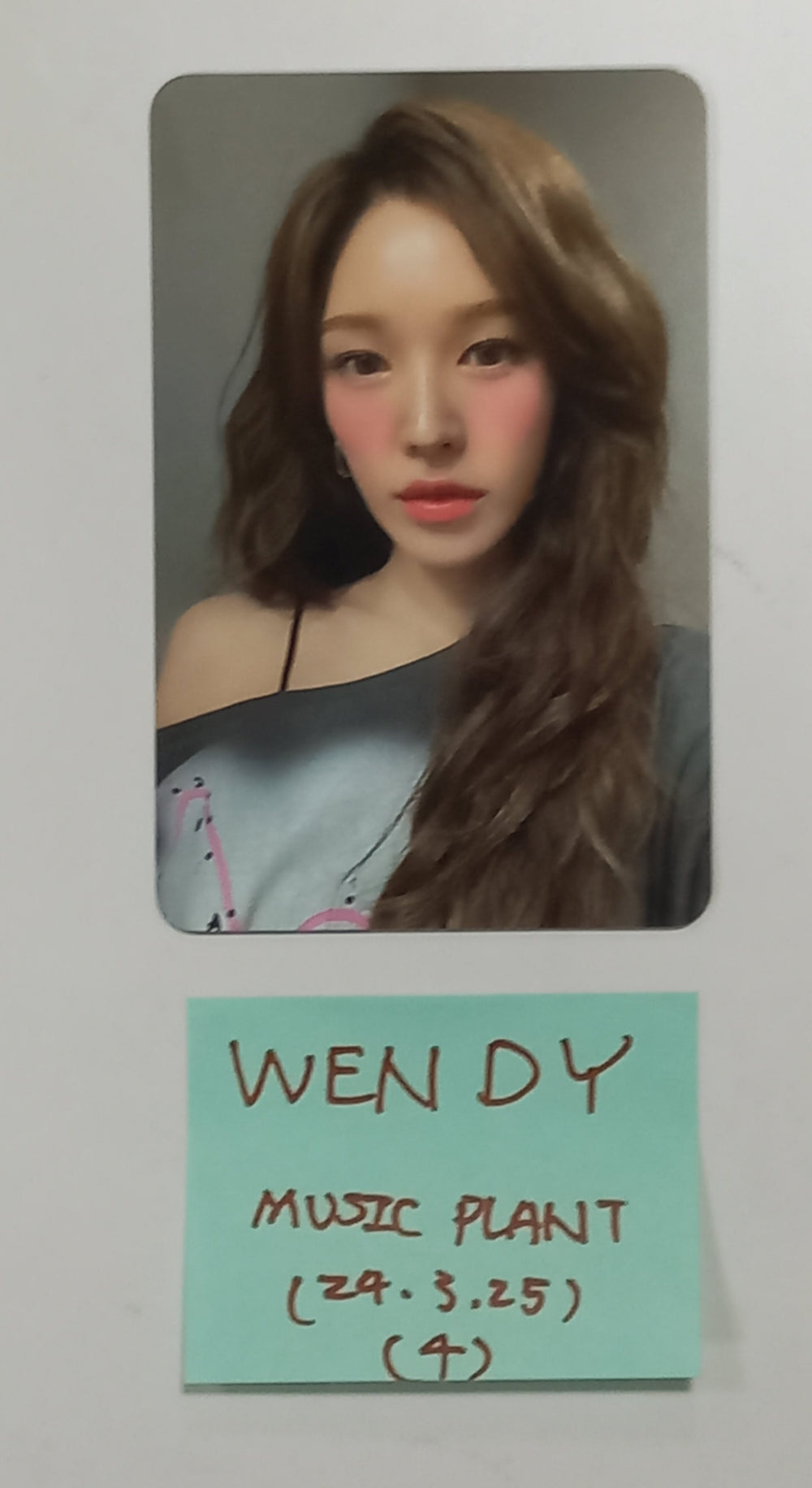 Wendy (Of Red Velvet) "Wish You Hell" - Music Plant Fansign Event Photocard [24.3.25] - HALLYUSUPERSTORE