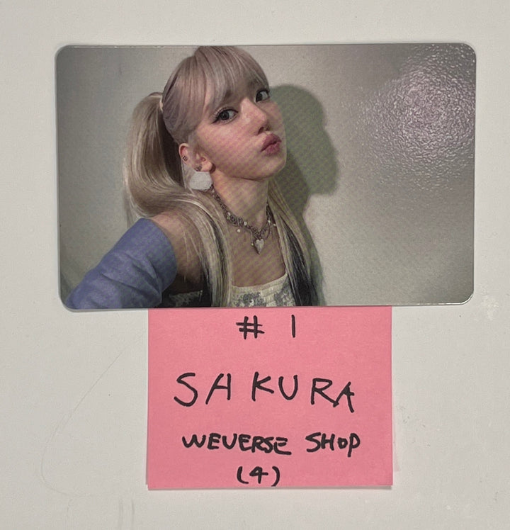 Le Sserafim 3rd Mini "EASY" - Weverse Shop Gift Event Photocard [24.3.26] - HALLYUSUPERSTORE