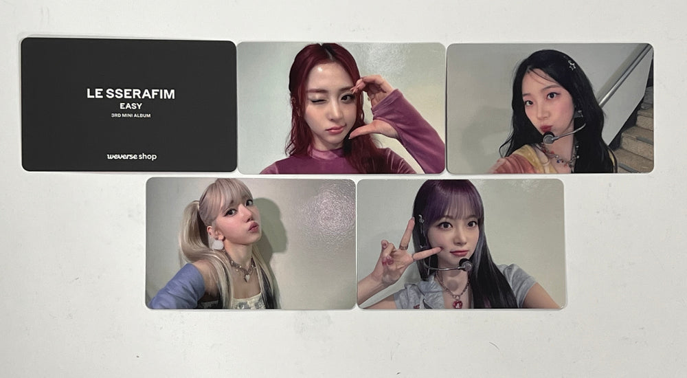Le Sserafim 3rd Mini "EASY" - Weverse Shop Gift Event Photocard [24.3.26] - HALLYUSUPERSTORE