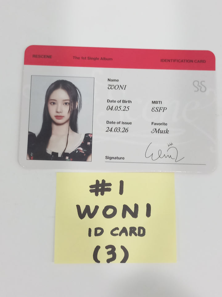 RESCENE "Re:Scene" - Official Photocard, ID Card, Message Card [24.3.27] - HALLYUSUPERSTORE