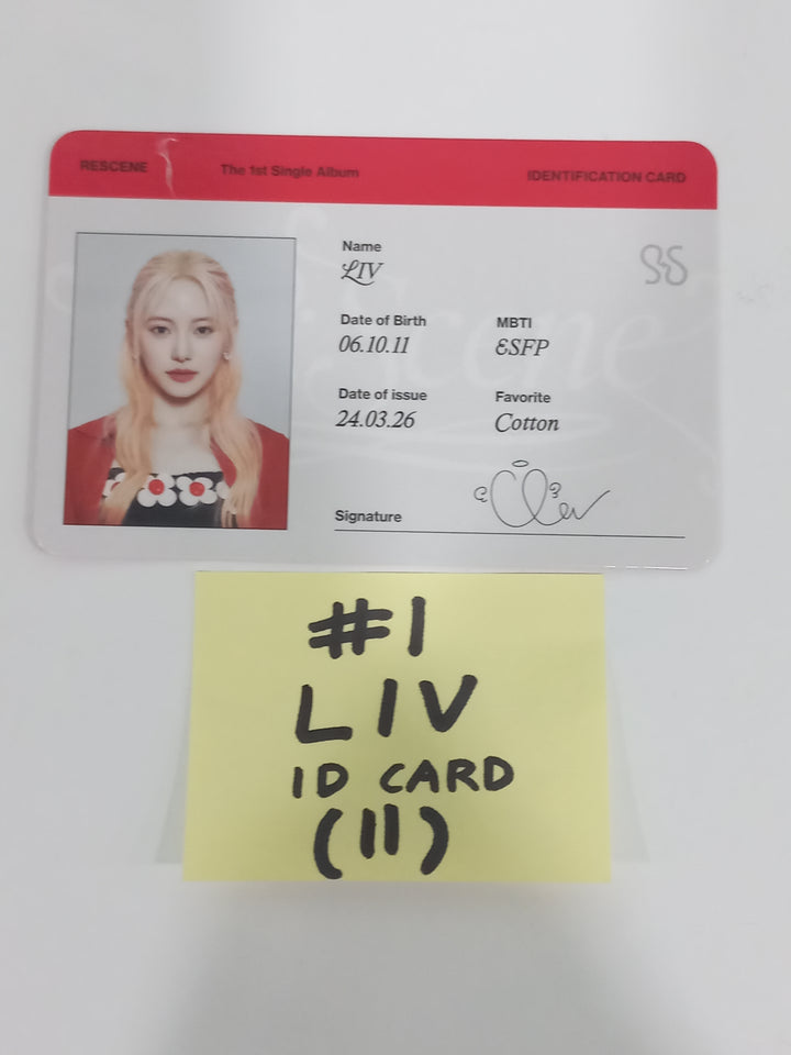 RESCENE "Re:Scene" - Official Photocard, ID Card, Message Card [24.3.27] - HALLYUSUPERSTORE