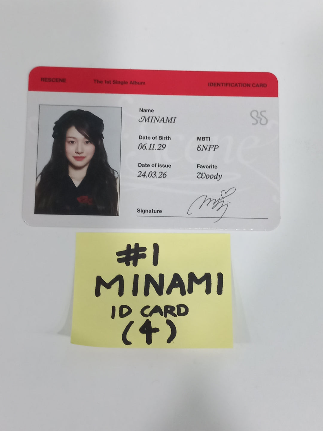 RESCENE "Re:Scene" - Official Photocard, ID Card, Message Card [24.3.27] - HALLYUSUPERSTORE