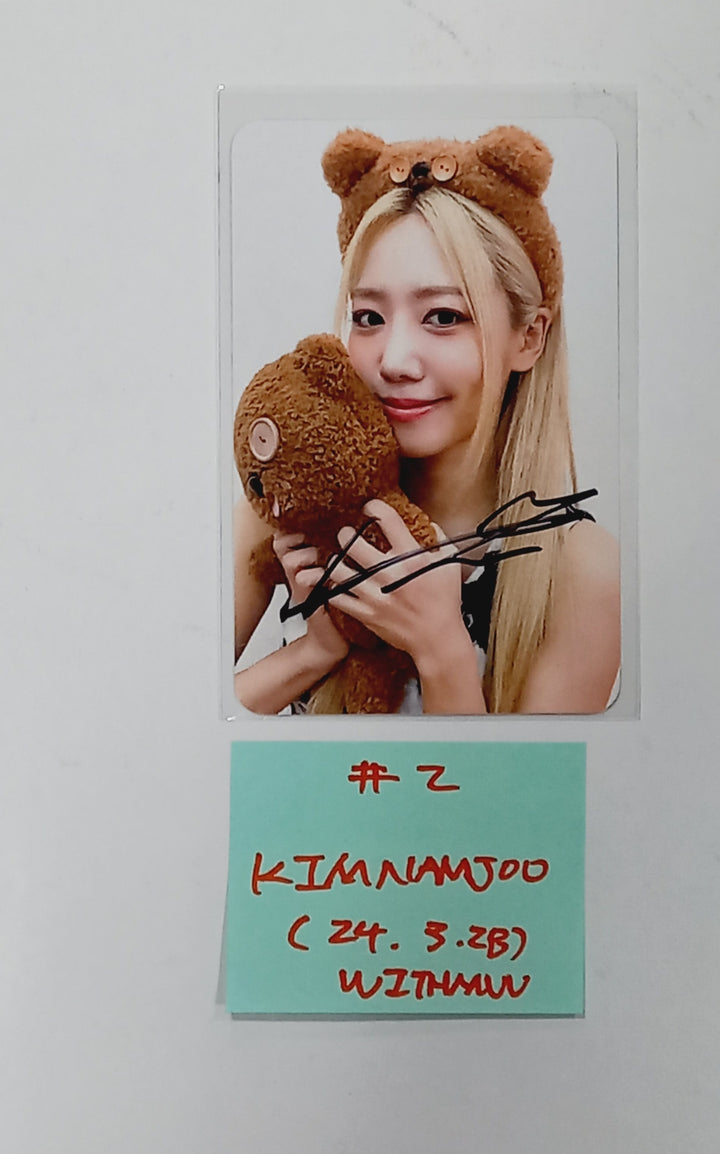 Kim Nam Joo " BAD" - Hand Autographed(Signed) Photocard [24.3.29] - HALLYUSUPERSTORE