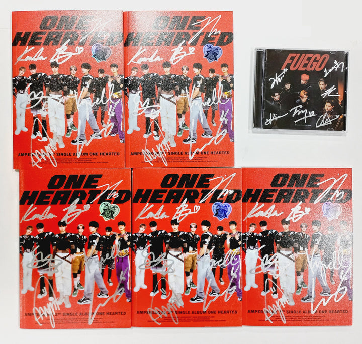 AMPERS&amp;ONE "ONE HEARTED", TNX (The New Six) "Fuego" Digital Single Album - Hand Autographed(Signed) Promo Album [24.4.1] - HALLYUSUPERSTORE