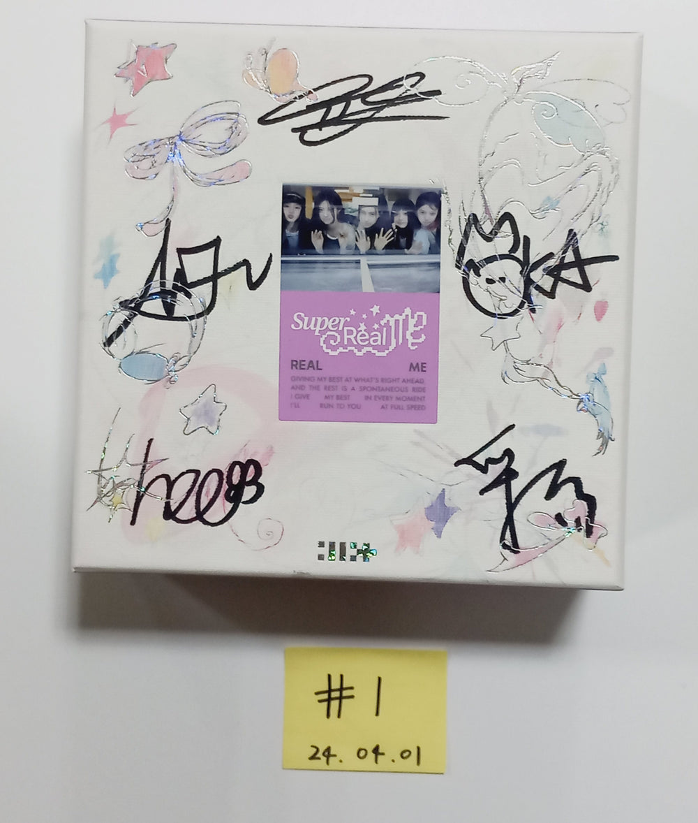 ILLIT "SUPER REAL ME" - Hand Autographed(Signed) Promo Album [24.4.1] - HALLYUSUPERSTORE