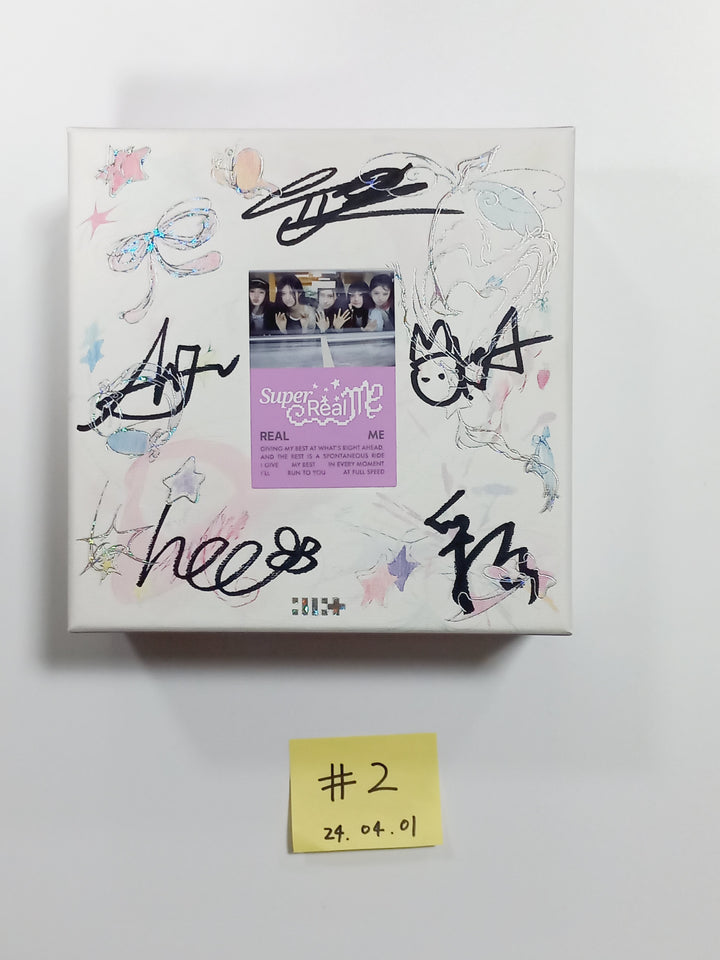 ILLIT "SUPER REAL ME" - Hand Autographed(Signed) Promo Album [24.4.1] - HALLYUSUPERSTORE