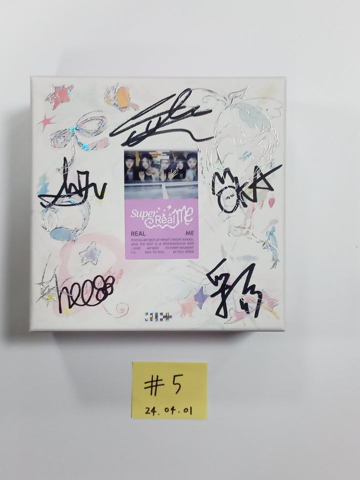 ILLIT "SUPER REAL ME" - Hand Autographed(Signed) Promo Album [24.4.1] - HALLYUSUPERSTORE