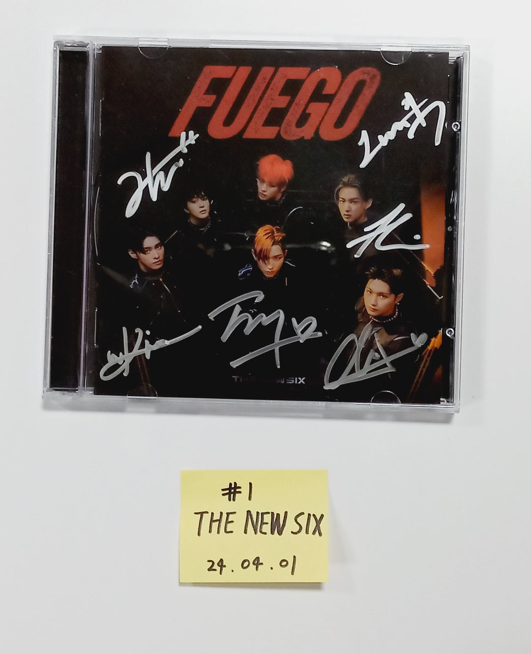 AMPERS&amp;ONE "ONE HEARTED", TNX (The New Six) "Fuego" Digital Single Album - Hand Autographed(Signed) Promo Album [24.4.1] - HALLYUSUPERSTORE