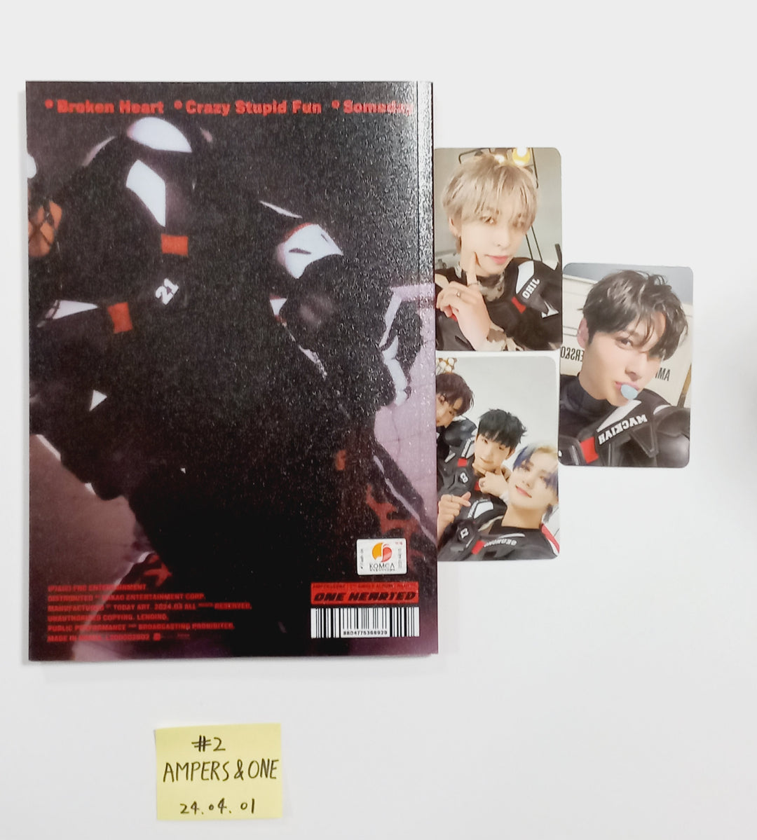 AMPERS&amp;ONE "ONE HEARTED", TNX (The New Six) "Fuego" Digital Single Album - Hand Autographed(Signed) Promo Album [24.4.1] - HALLYUSUPERSTORE