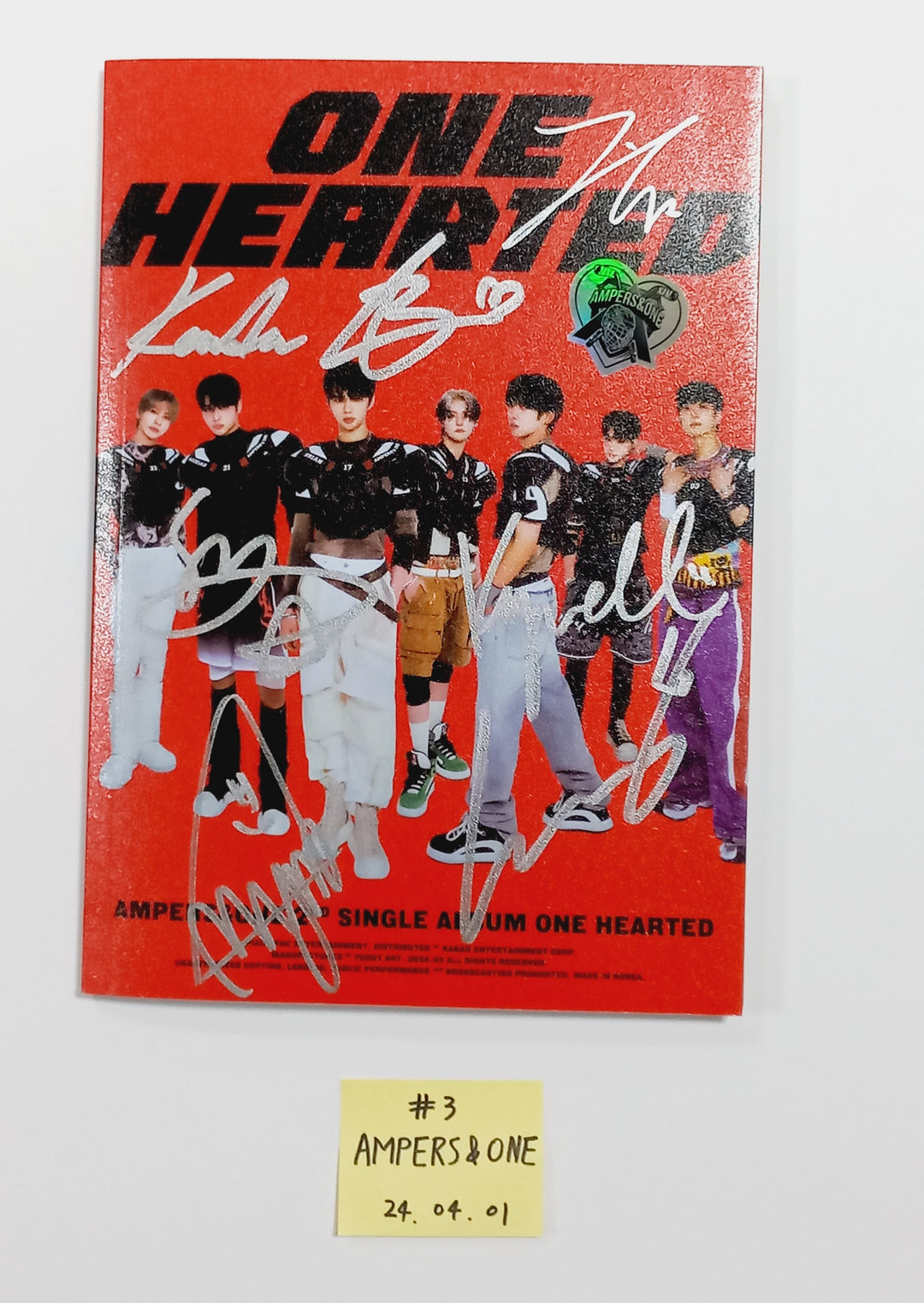 AMPERS&amp;ONE "ONE HEARTED", TNX (The New Six) "Fuego" Digital Single Album - Hand Autographed(Signed) Promo Album [24.4.1] - HALLYUSUPERSTORE