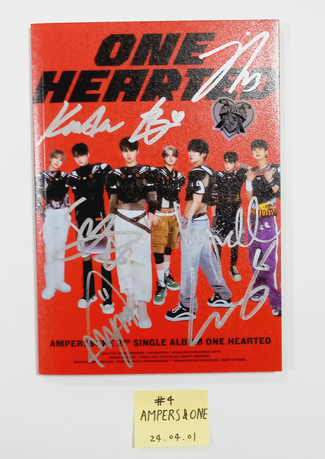 AMPERS&amp;ONE "ONE HEARTED", TNX (The New Six) "Fuego" Digital Single Album - Hand Autographed(Signed) Promo Album [24.4.1] - HALLYUSUPERSTORE
