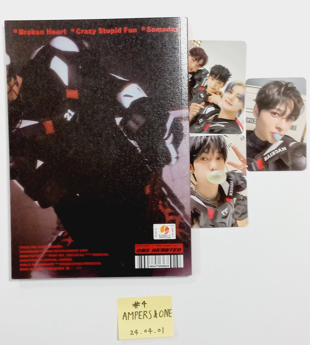 AMPERS&amp;ONE "ONE HEARTED", TNX (The New Six) "Fuego" Digital Single Album - Hand Autographed(Signed) Promo Album [24.4.1] - HALLYUSUPERSTORE