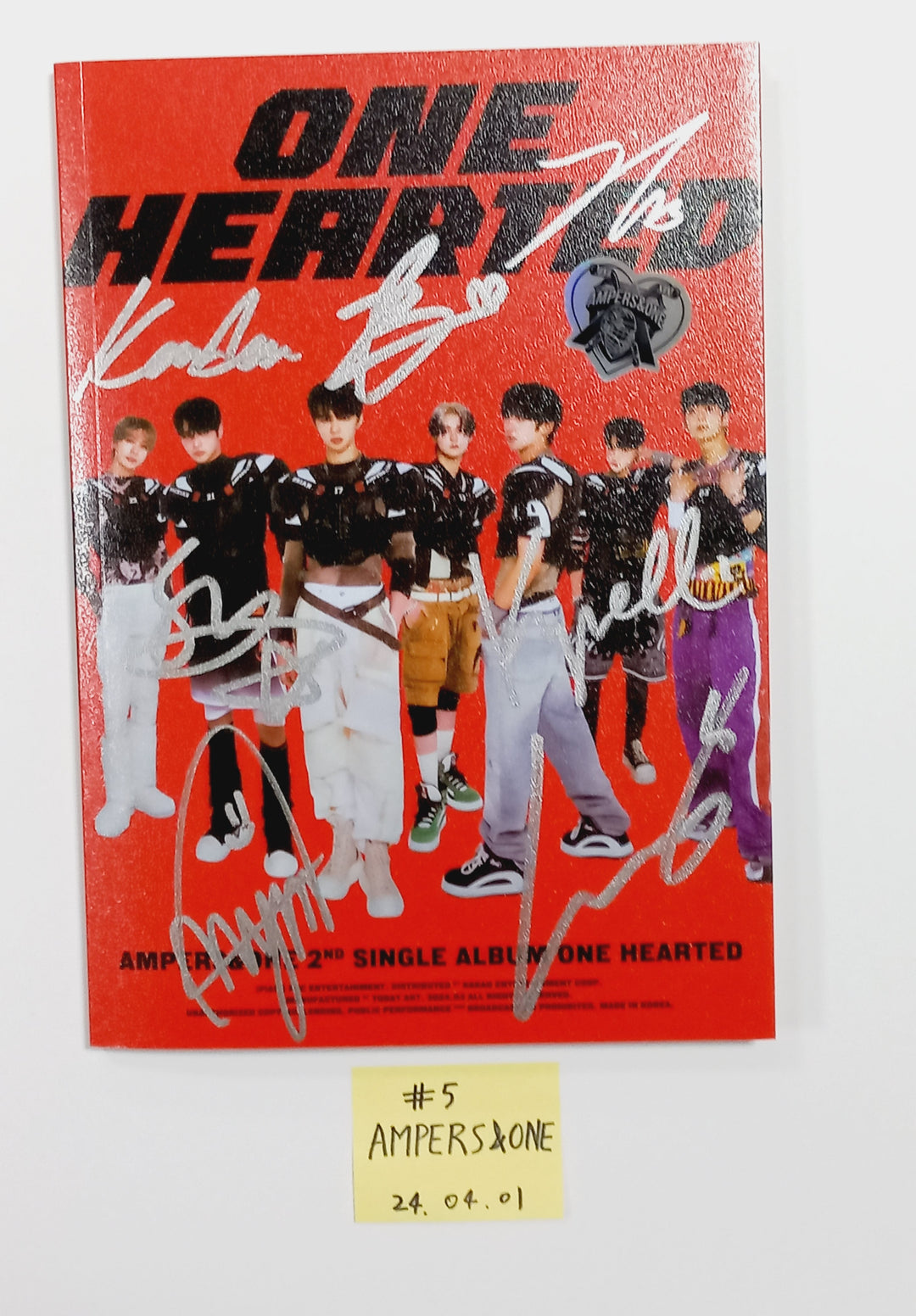 AMPERS&amp;ONE "ONE HEARTED", TNX (The New Six) "Fuego" Digital Single Album - Hand Autographed(Signed) Promo Album [24.4.1] - HALLYUSUPERSTORE