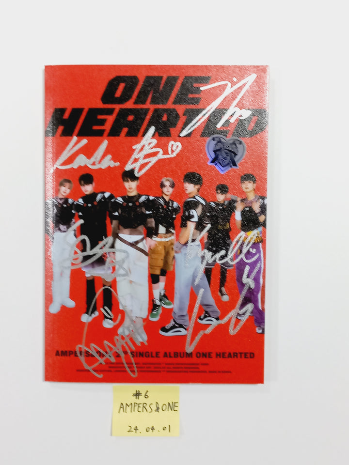 AMPERS&amp;ONE "ONE HEARTED", TNX (The New Six) "Fuego" Digital Single Album - Hand Autographed(Signed) Promo Album [24.4.1] - HALLYUSUPERSTORE