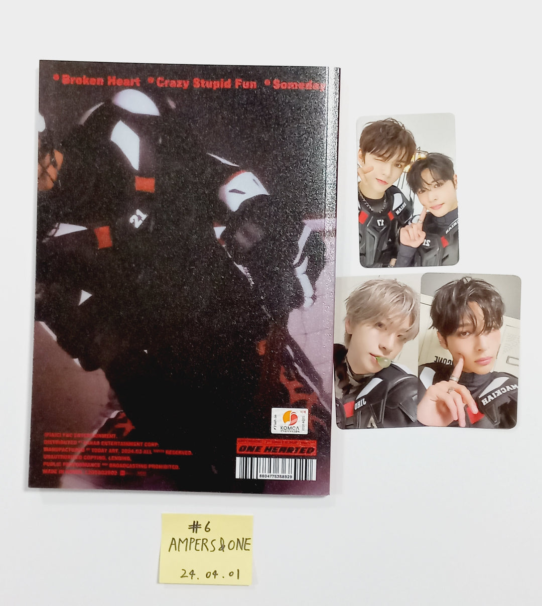 AMPERS&amp;ONE "ONE HEARTED", TNX (The New Six) "Fuego" Digital Single Album - Hand Autographed(Signed) Promo Album [24.4.1] - HALLYUSUPERSTORE