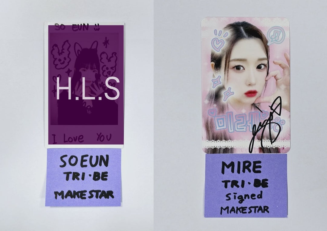 TRI.BE "Diamond" - Hand Autographed(Signed) Polaroid, Photocard [24.4.3] - HALLYUSUPERSTORE