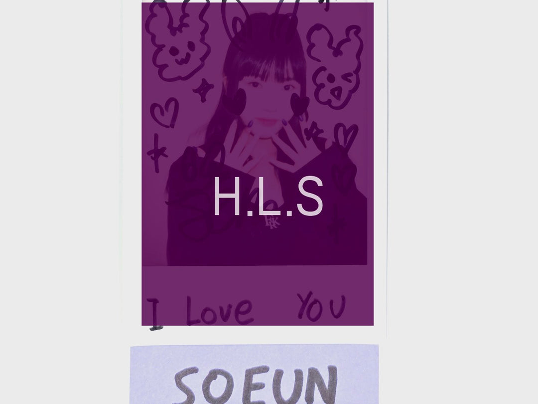 TRI.BE "Diamond" - Hand Autographed(Signed) Polaroid, Photocard [24.4.3] - HALLYUSUPERSTORE