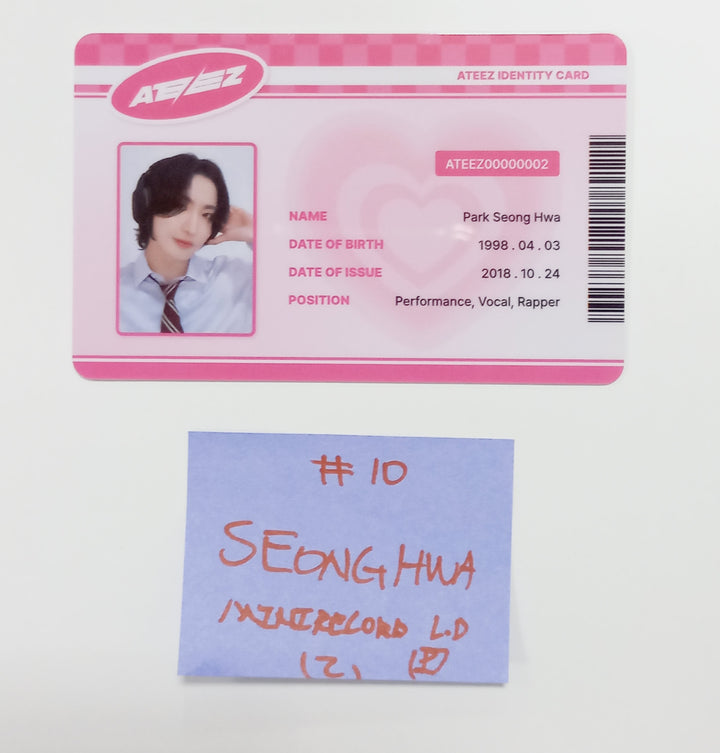 Ateez "The World Ep.Fin : Will" - Mini Record Lucky Draw Event Photocard, ID Card [Platform Ver.] [24.4.12] - HALLYUSUPERSTORE