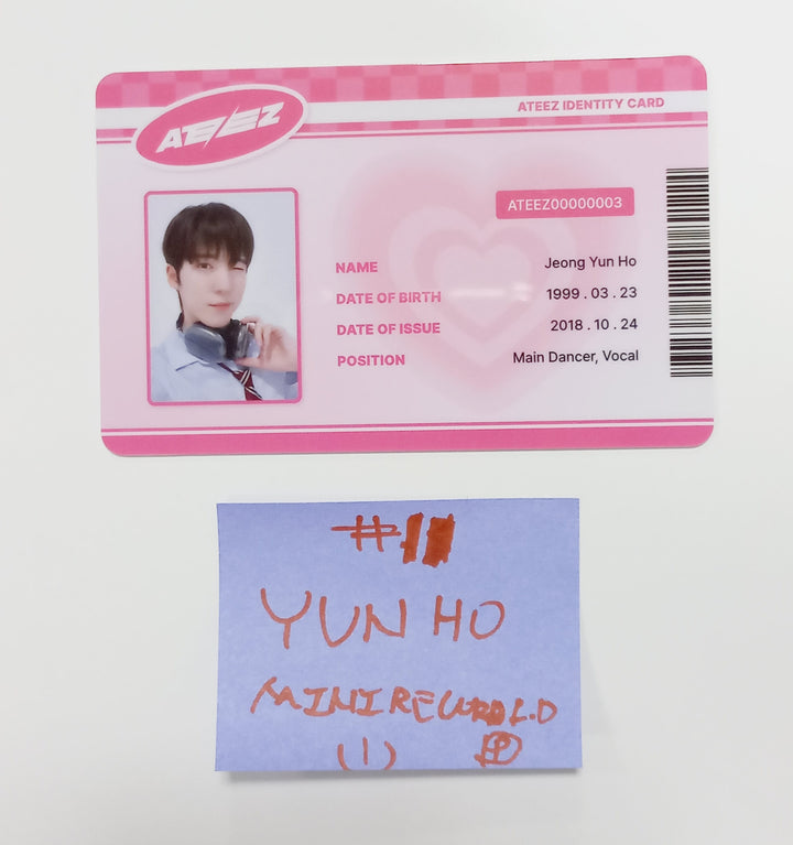 Ateez "The World Ep.Fin : Will" - Mini Record Lucky Draw Event Photocard, ID Card [Platform Ver.] [24.4.12] - HALLYUSUPERSTORE
