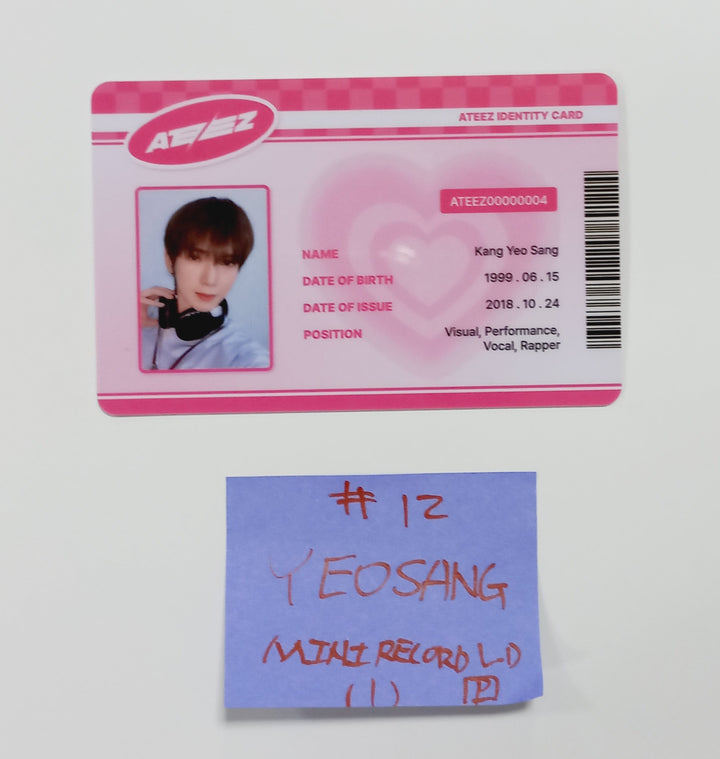 Ateez "The World Ep.Fin : Will" - Mini Record Lucky Draw Event Photocard, ID Card [Platform Ver.] [24.4.12] - HALLYUSUPERSTORE