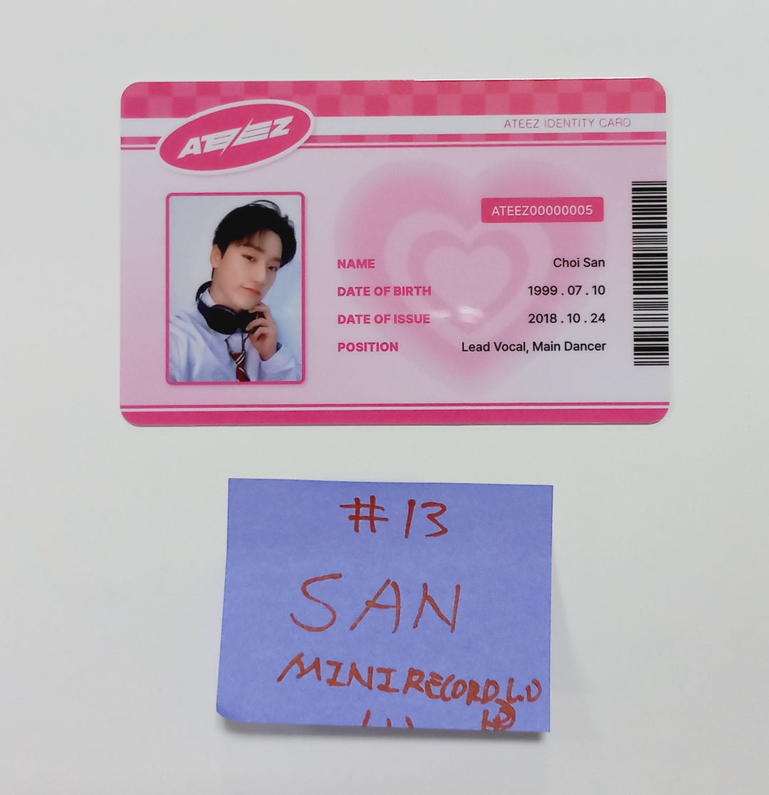 Ateez "The World Ep.Fin : Will" - Mini Record Lucky Draw Event Photocard, ID Card [Platform Ver.] [24.4.12] - HALLYUSUPERSTORE