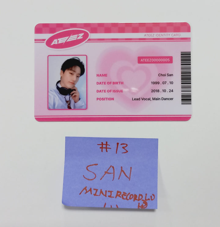 Ateez "The World Ep.Fin : Will" - Mini Record Lucky Draw Event Photocard, ID Card [Platform Ver.] [24.4.12] - HALLYUSUPERSTORE