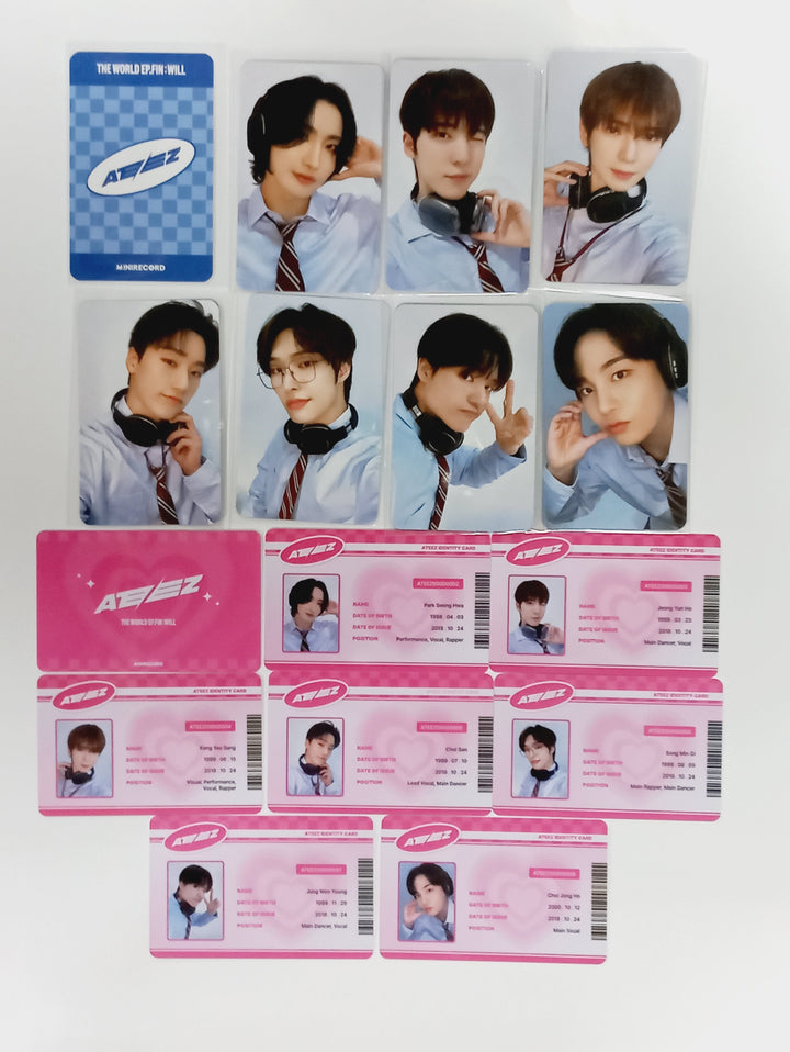 Ateez "The World Ep.Fin : Will" - Mini Record Lucky Draw Event Photocard, ID Card [Platform Ver.] [24.4.12] - HALLYUSUPERSTORE