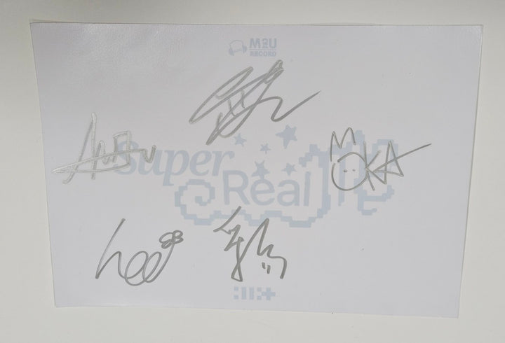 ILLIT "SUPER REAL ME" - Hand Autographed(Signed) Paper [24.4.15] - HALLYUSUPERSTORE