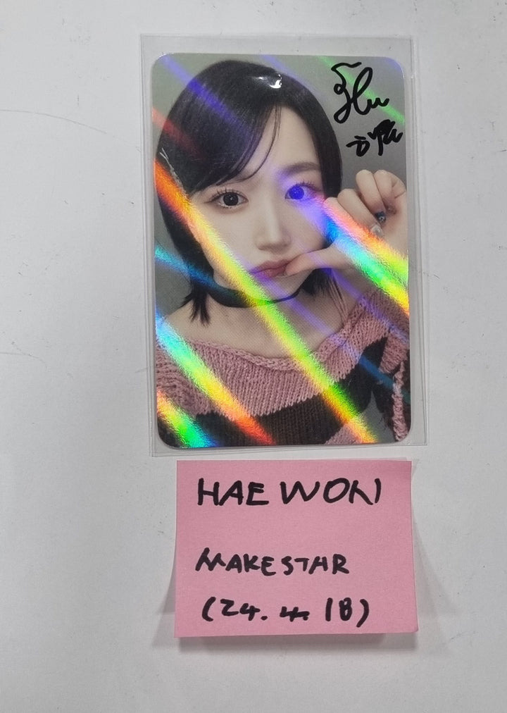 Haewon (Of NMIXX) "Fe3O4: BREAK" - Hand Autographed(Signed) Hologram Photocard [24.4.18] (Restocked 4/19) - HALLYUSUPERSTORE