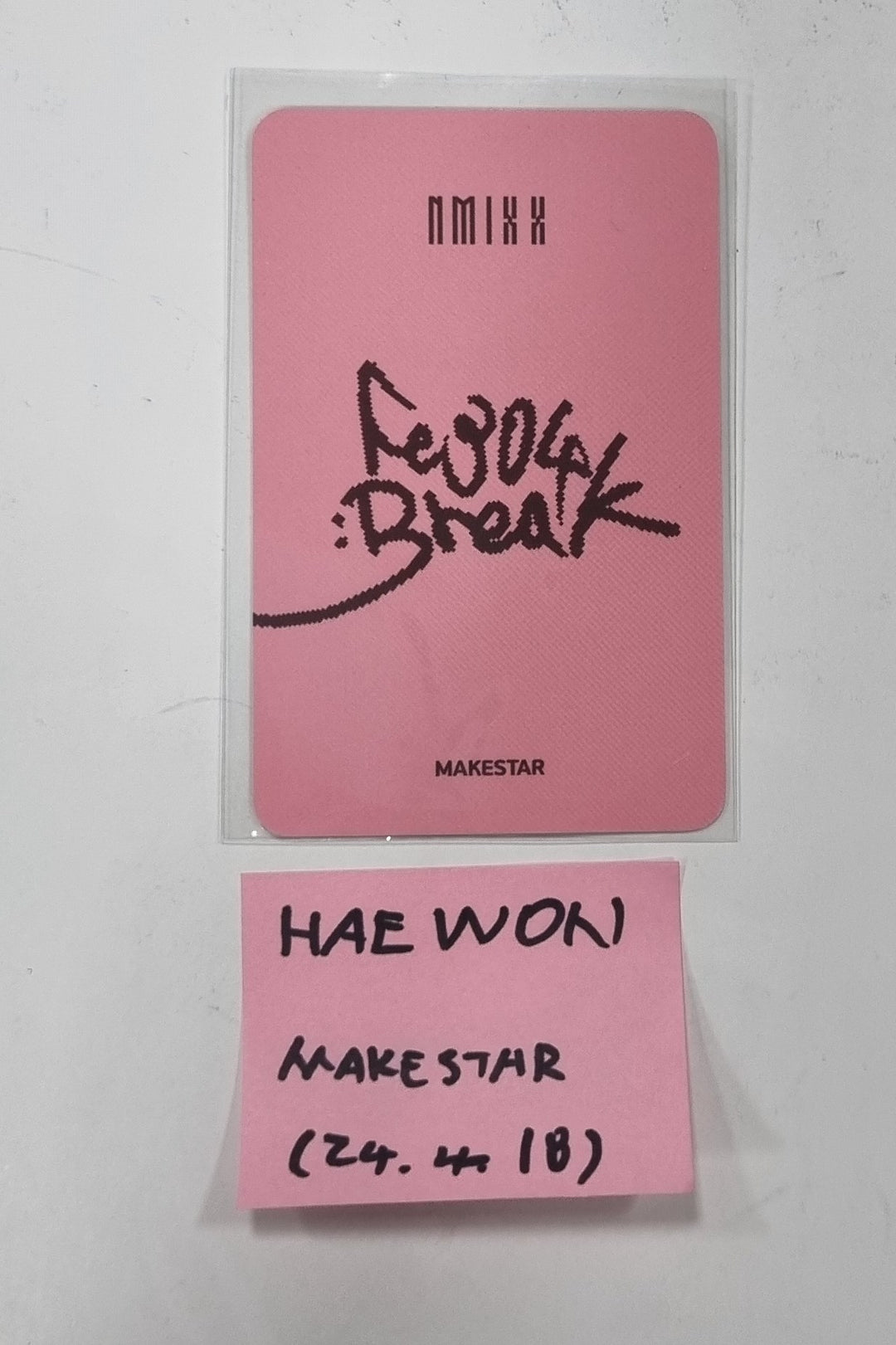 Haewon (Of NMIXX) "Fe3O4: BREAK" - Hand Autographed(Signed) Hologram Photocard [24.4.18] (Restocked 4/19) - HALLYUSUPERSTORE