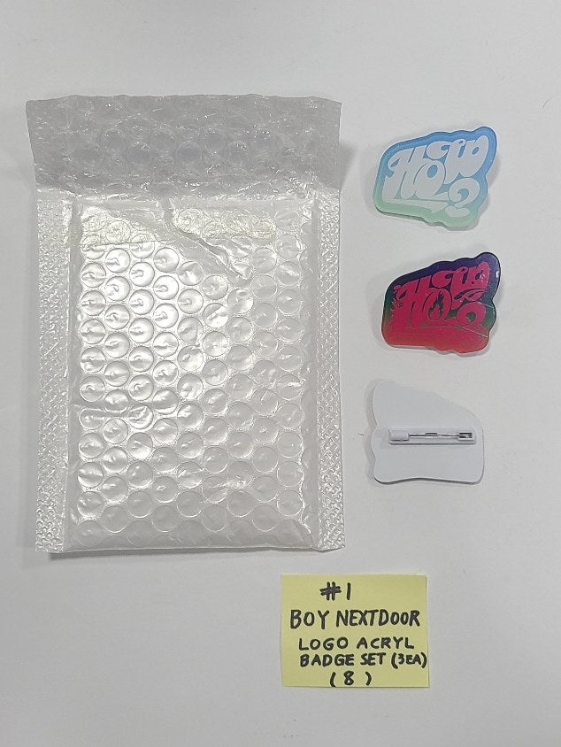 Boynextdoor  "HOW?" - Weverse Shop Pre-Order Benefit Logo Acryl Badge Set (3EA), Photo Frame [24.4.18] - HALLYUSUPERSTORE