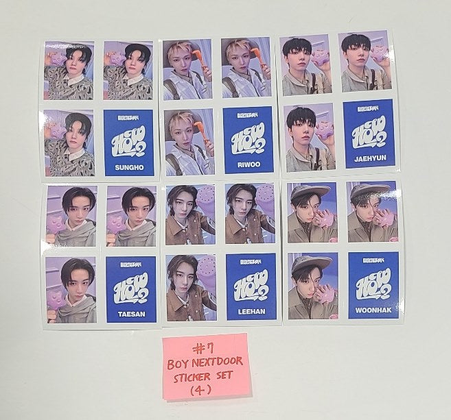 Boynextdoor  "HOW?" - Weverse Shop Pre-Order Benefit Hologram Photocard, Sticker Set (6EA) [Sticker Ver.] [24.4.18] - HALLYUSUPERSTORE