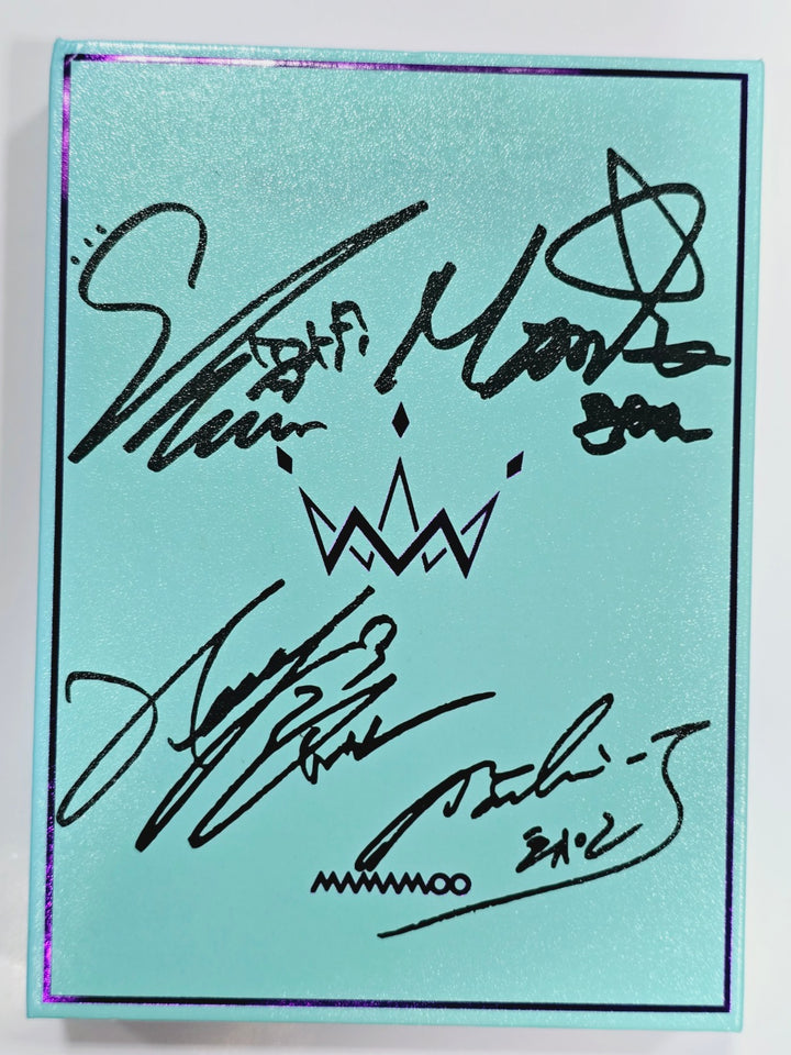 Mamamoo and Solar, Whee In, Hwasa, Moonbyul (of Mamamoo) - Hand Autographed(Signed) Promo Album [24.4.18] - HALLYUSUPERSTORE