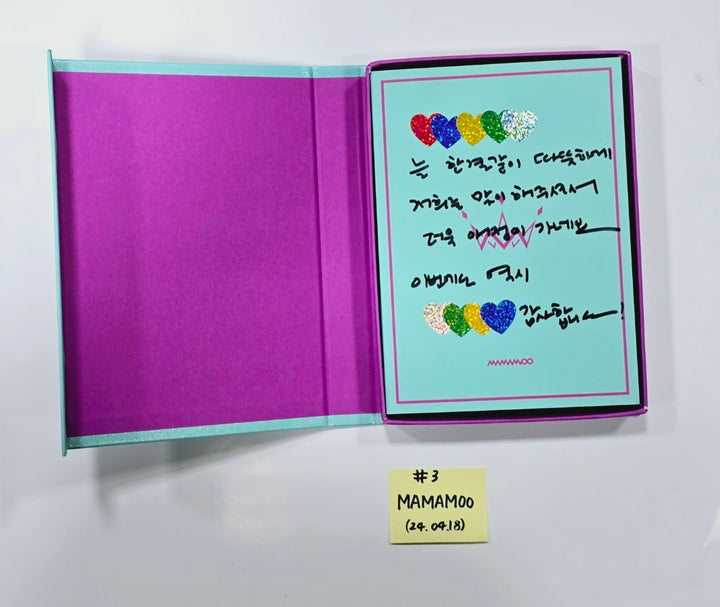 Mamamoo and Solar, Whee In, Hwasa, Moonbyul (of Mamamoo) - Hand Autographed(Signed) Promo Album [24.4.18] - HALLYUSUPERSTORE