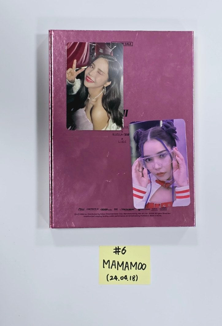 Mamamoo and Solar, Whee In, Hwasa, Moonbyul (of Mamamoo) - Hand Autographed(Signed) Promo Album [24.4.18] - HALLYUSUPERSTORE