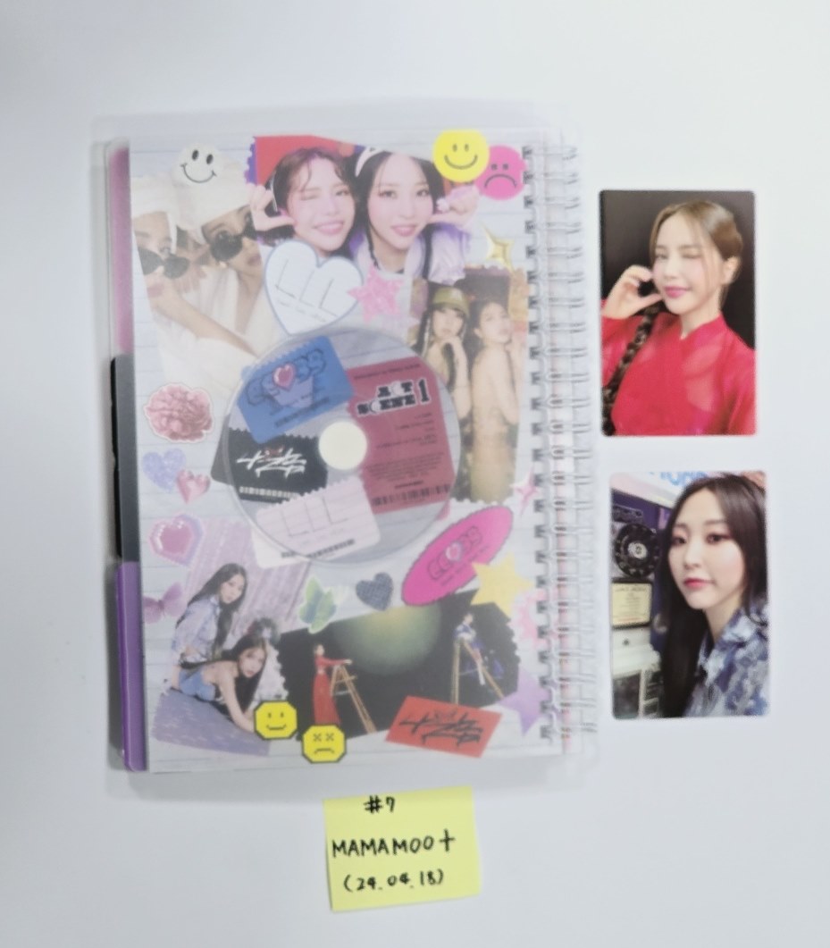 Mamamoo and Solar, Whee In, Hwasa, Moonbyul (of Mamamoo) - Hand Autographed(Signed) Promo Album [24.4.18] - HALLYUSUPERSTORE