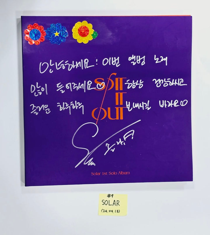 Mamamoo and Solar, Whee In, Hwasa, Moonbyul (of Mamamoo) - Hand Autographed(Signed) Promo Album [24.4.18] - HALLYUSUPERSTORE