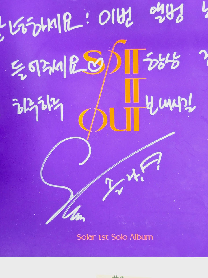 Mamamoo and Solar, Whee In, Hwasa, Moonbyul (of Mamamoo) - Hand Autographed(Signed) Promo Album [24.4.18] - HALLYUSUPERSTORE
