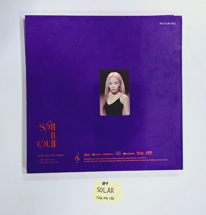 Mamamoo and Solar, Whee In, Hwasa, Moonbyul (of Mamamoo) - Hand Autographed(Signed) Promo Album [24.4.18] - HALLYUSUPERSTORE